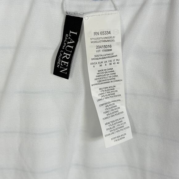 Lauren Ralph Lauren Women's Striped One-Piece Swimsuit - Multi 6 $155 - Picture 12 of 14